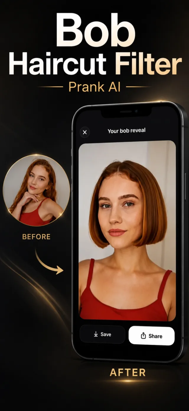 Bob Haircut Filter result screen